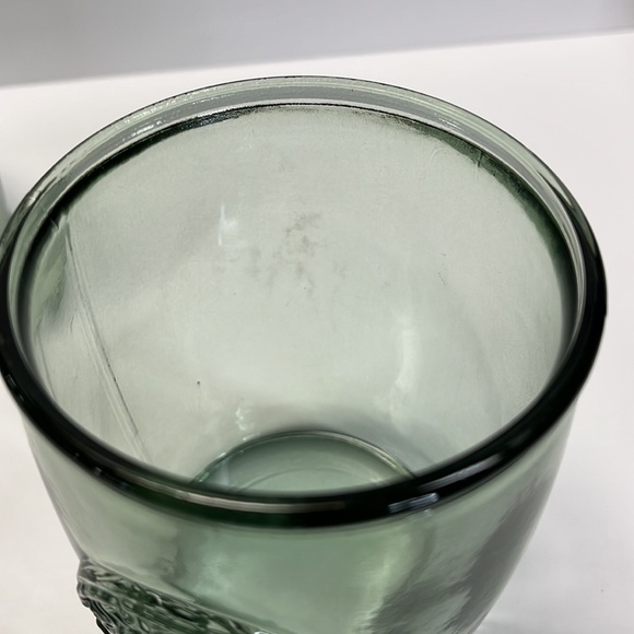 4 - 100% Authentic Recycled Glass Old Fashioned Green Low Ball Glasses - Picture 4 of 9